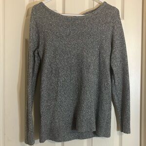 Loft casual sweater with open back. M. Perfect shape. Wide neck. Long sleeve.